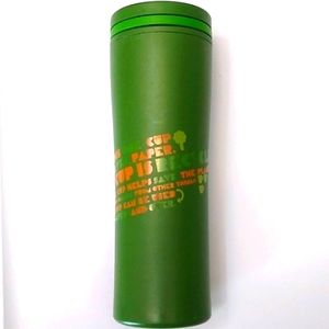 Starbucks Coffee 2010 Green Recycled Travel Tumbler Mug, 20 fl oz